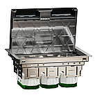 Лючок підлоговий 6 модулів 200x82x275мм метал [INS52123] Unica System+ Schneider Electric