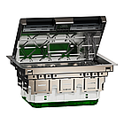 Лючок підлоговий 8 модулів 200x82x275мм метал [INS52125] Unica System+ Schneider Electric