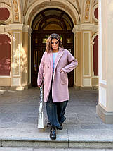 Пальто барашек без підкладу великого розміру Розміри: 46-48, 50-52, 54-56, 58-60, 62-64, фото 4