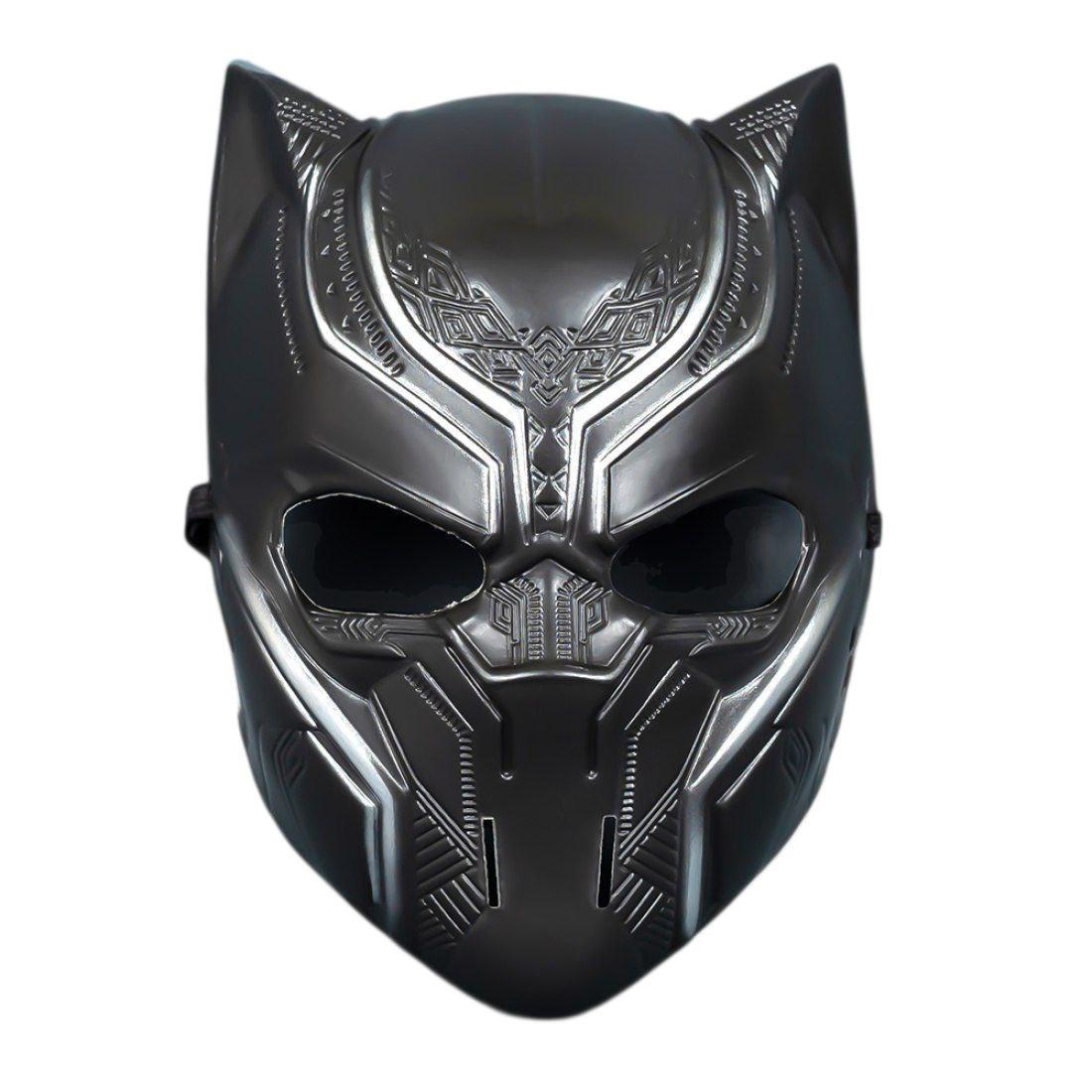 Маска карнавальна Чорна Пантера Black Panther, 23 см, Китай