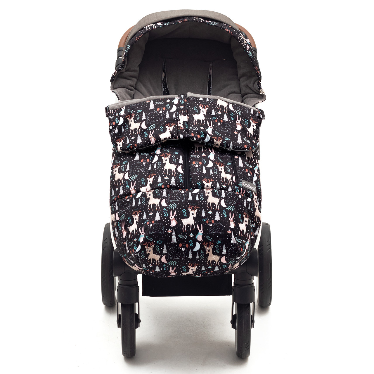 Дитячий зимовий конверт чохол на флісі з утеплювачем у візок коляску Тренд Чарівний ліс, фото 1