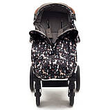 Дитячий зимовий конверт чохол на флісі з утеплювачем у візок коляску Тренд Чарівний ліс, фото 6