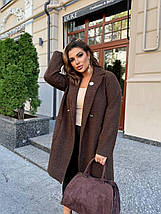 Пальто барашек без підкладу великого розміру Розміри: 46-48, 50-52, 54-56, 58-60, 62-64, фото 2