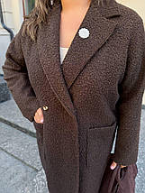 Пальто барашек без підкладу великого розміру Розміри: 46-48, 50-52, 54-56, 58-60, 62-64, фото 4