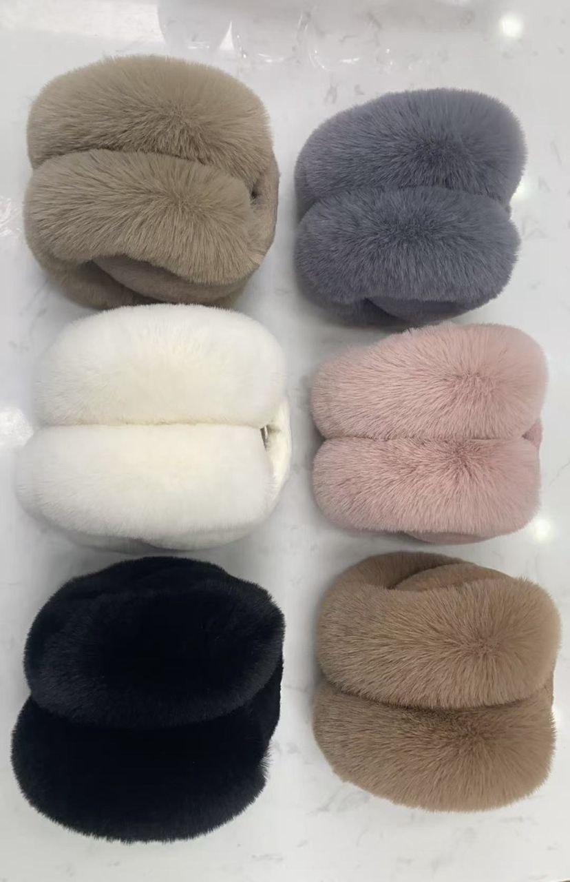 Дитячі хутряні навушники для дівчаток оптом