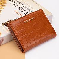 Жіночий гаманець рептилія Baellery мініклатч портмоне Коричневий