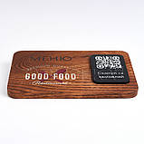 Табличка меню з QR-кодом із дерева 175х120 мм, фото 3