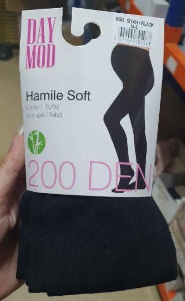 Колготки для вагітних жінок чорні 42-46р DAY MOD HAMILE 200 DEN, фото 1