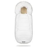 Дитячий зимовий конверт кокон на овчині з утеплювачем у візок коляску від 0 до 10 місяців Тренд Baby XS Білий, фото 2