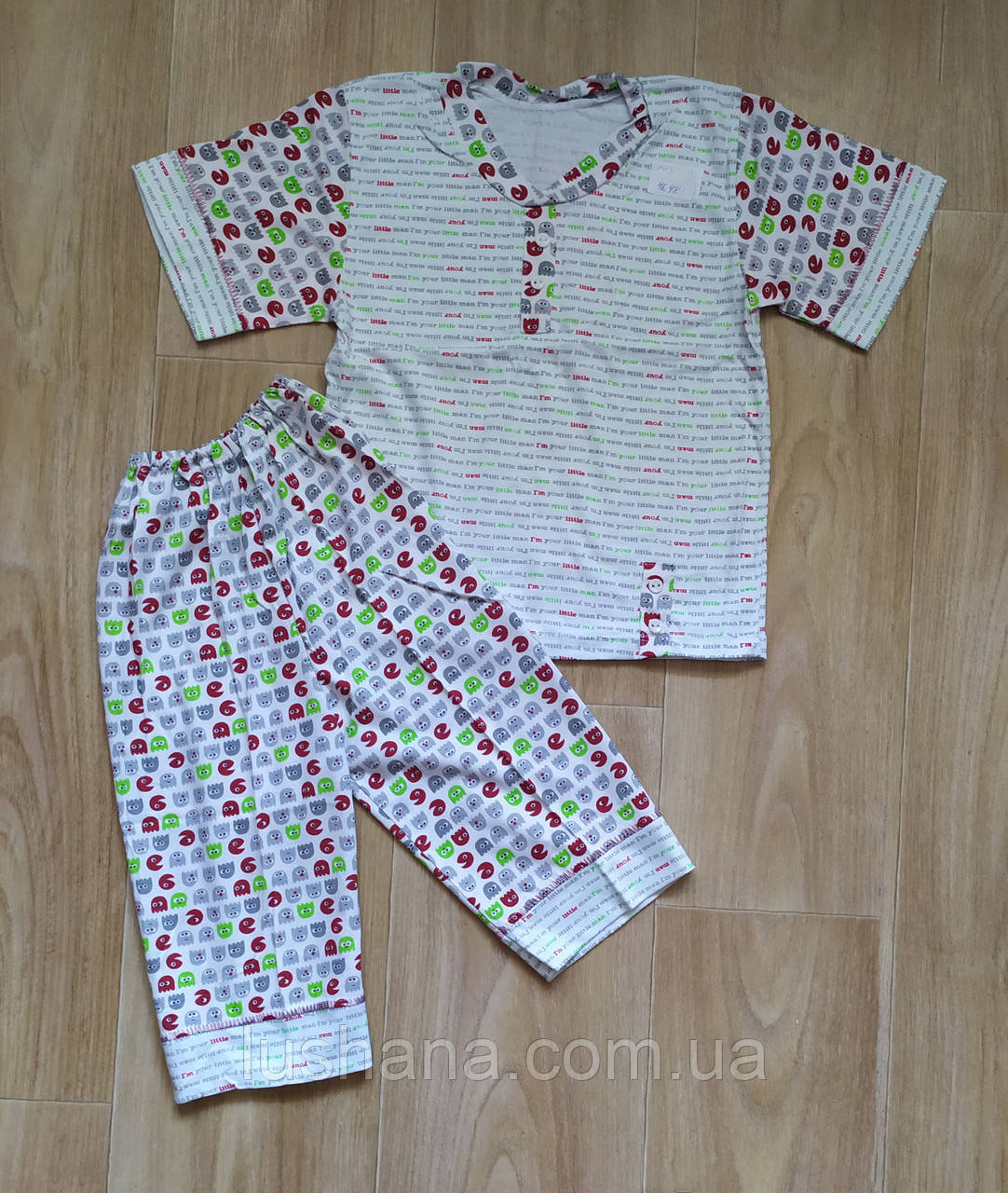 Дитяча літня трикотажна піжама р.122, фото 1