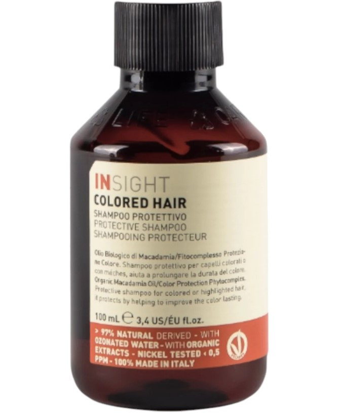 Шампунь із захистом кольору для фарбованого волосся Insight Colored Hair Protective Shampoo 100 мл, фото 1