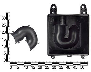 Напівкорпус повітряного фільтра ВАЗ 2123 низ, фото 2