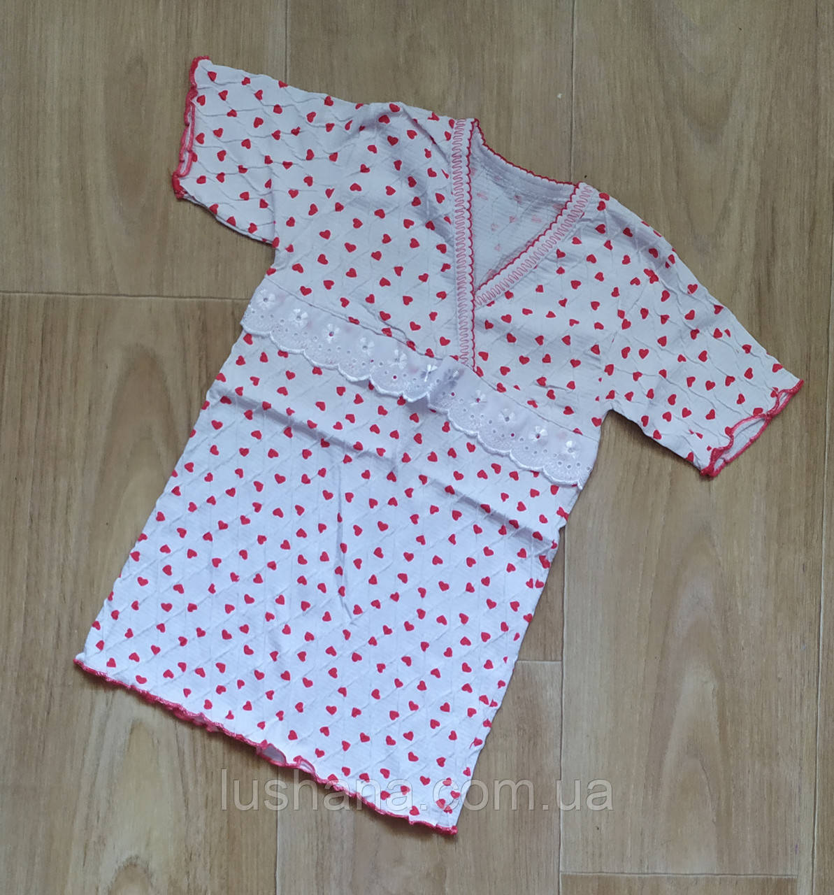 Дитяча нічна сорочка з коротким рукавом для дівчинки р.92, фото 1