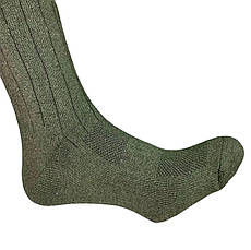 Набір чоловічих трекінгових термошкарпеток 6 пар Хакі, тактичні шкарпетки для ЗСУ, армійські спортивні бавовняні шкарпетки, фото 4