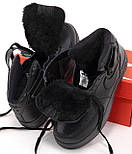 Зимові чоловічі кросівки Nike Air Force 1 high теплі на хутрі високі. Фото в живу, фото 2