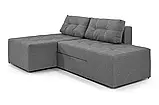 Диван трансформер Діско (стандарт) (прямий, кутовий) рогожка сірий, фото 3