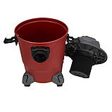 Промисловий пилосос будівельний для сухого вологого прибирання Kraft&Dele KD475 в майстернях автосервісах цехах 1200 Вт бак 20 л, фото 8