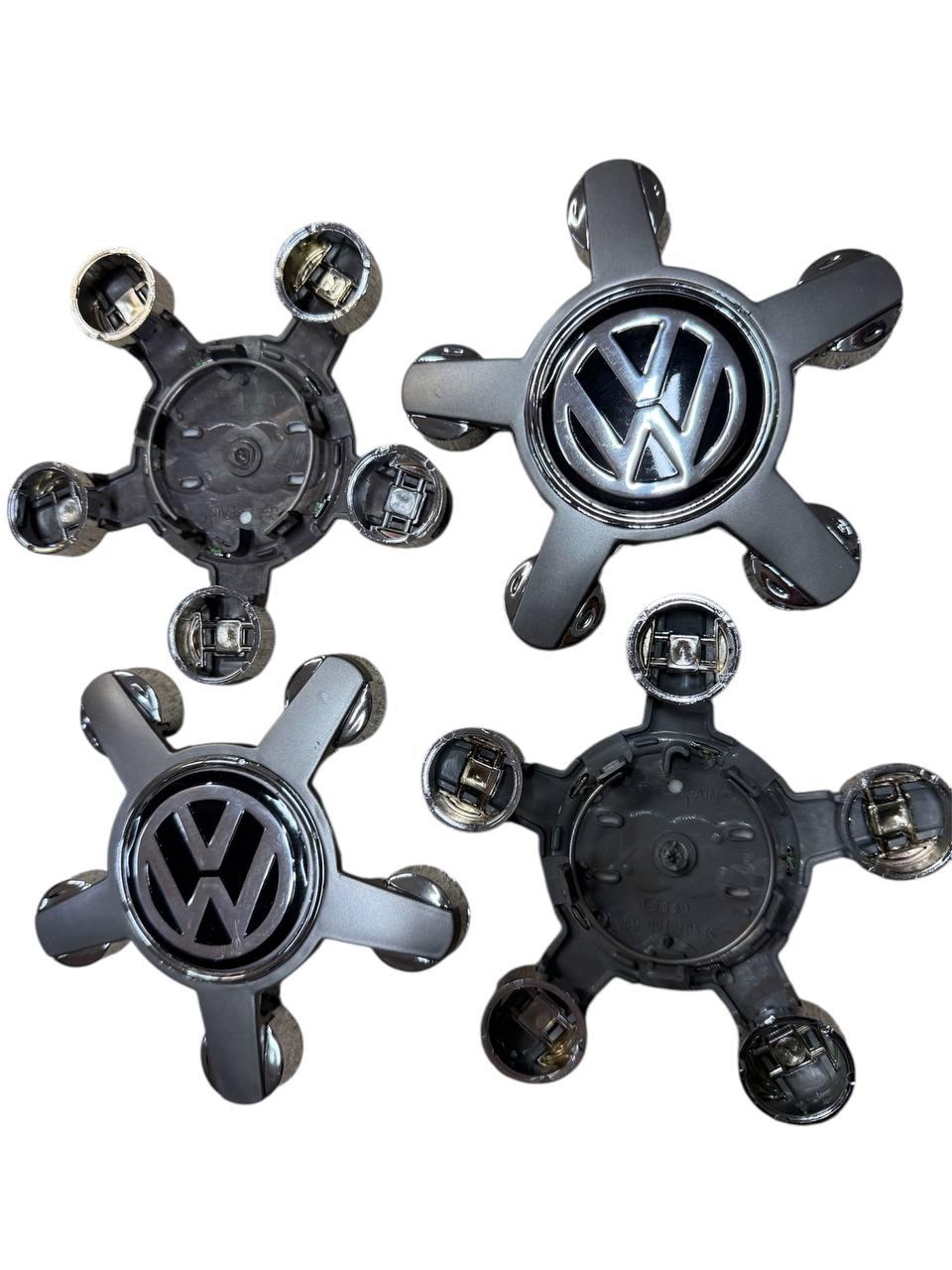 Ковпачки на диски, заглушки на диски Volkswagen VW Фольцваген 135 мм срібні зірочка  4 шт