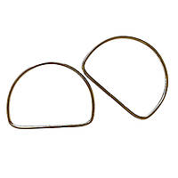 Ручки для сумок напівкруглі металеві Срібло