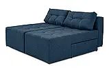 Диван трансформер Діско (стандарт) (прямий, кутовий) рогожка джинс, фото 4