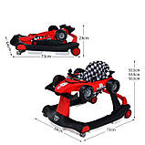 Ходунки- каталка трансформер 4-в-1 з регульованою висотою, фото 4