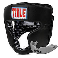 Боксерський шолом TITLE Classic Full Coverage Training Headgear 2.0 Black M (капа в комплекті)
