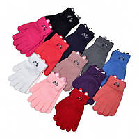 Рукавички дитячі однотонні на 3-5 років