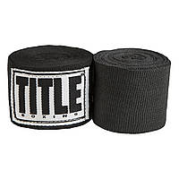 Бинти для боксу TITLE Boxing Select 180" Semi Elastic Mexican Black (4.5м.)