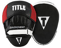 Лапи боксерські TITLE Boxing Aerovent Excel Incredi-Mitts 2.0 Black/Red/White