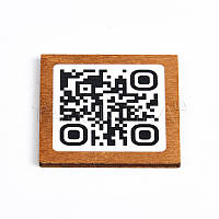 Табличка з QR-кодом для меню 50х50 мм