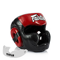 Боксерський шолом Fairtex HG13 Black/Red XL