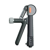 Еспандер кистьовий з лічильником PowerPlay PP-4401 з регульованим навантаженням 10-60 кг. Чорний