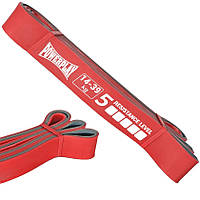 Еспандер-петля (гумка для фітнесу і кроссфіту) PowerPlay 4116 Double Colors Червоно/Сіра (14-39 кг)