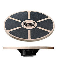 Балансувальна платформа PowerPlay PP_4417 кругла, дерев'яна