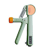 Еспандер кистьовий з лічильником PowerPlay PP-4401 з регульованим навантаженням 10-60 кг. Зелений