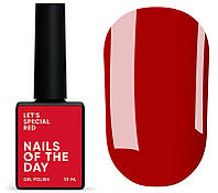 NAILSOFTHEDAY Let s special red особливий червоний гель лак, що перекривається в один шар, 10 мл