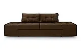 Диван трансформер Діско (стандарт) (прямий, кутовий) рогожка темно-коричневий, фото 2