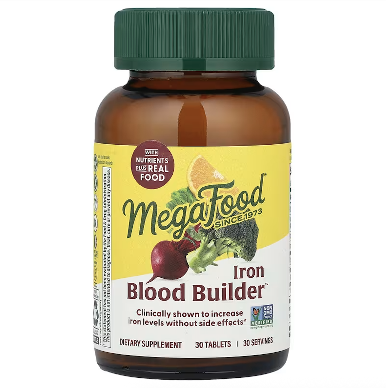 MegaFood, Blood Builder, залізо, 30 таблеток, фото 1