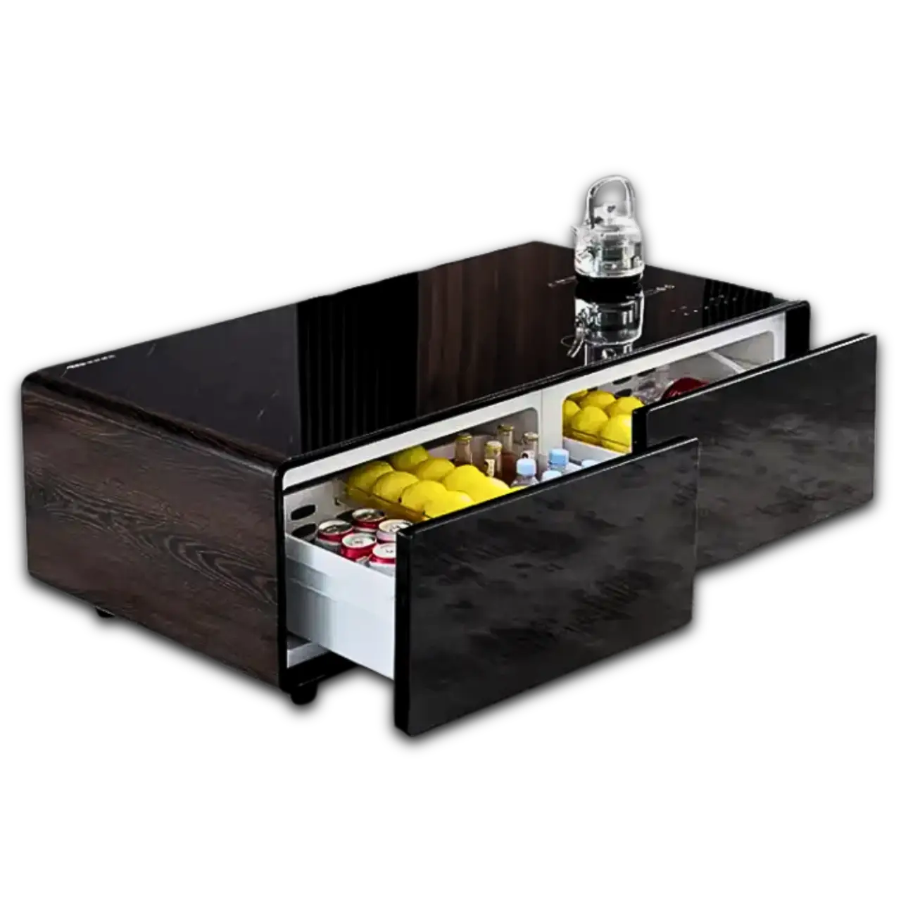 Розумний стол із холодильником, сенсорний світлодіодний екран із USB-зарядкою, фото 1