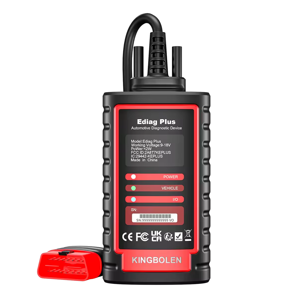 Професійний автосканер Kingbolen Ediag Plus 150+ марок авто підтримка гібридів та електрокарів, фото 1