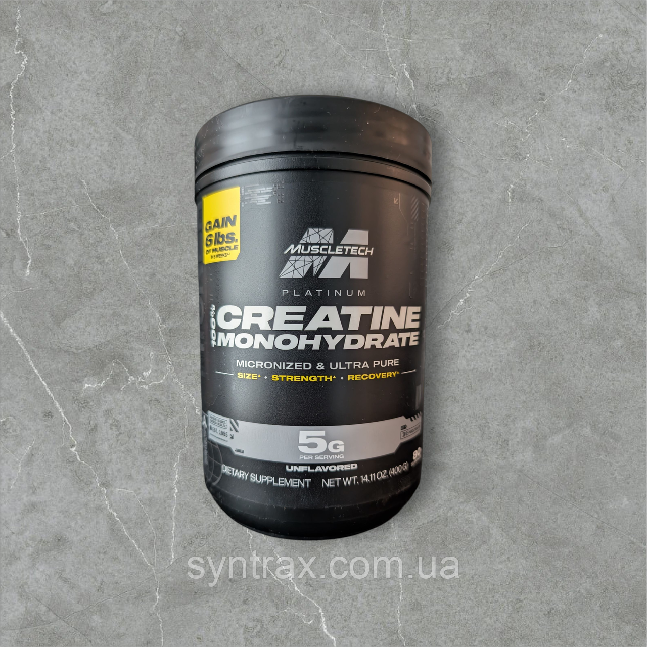 Muscletech Platinum Creatine 400g , креатин моногідрат