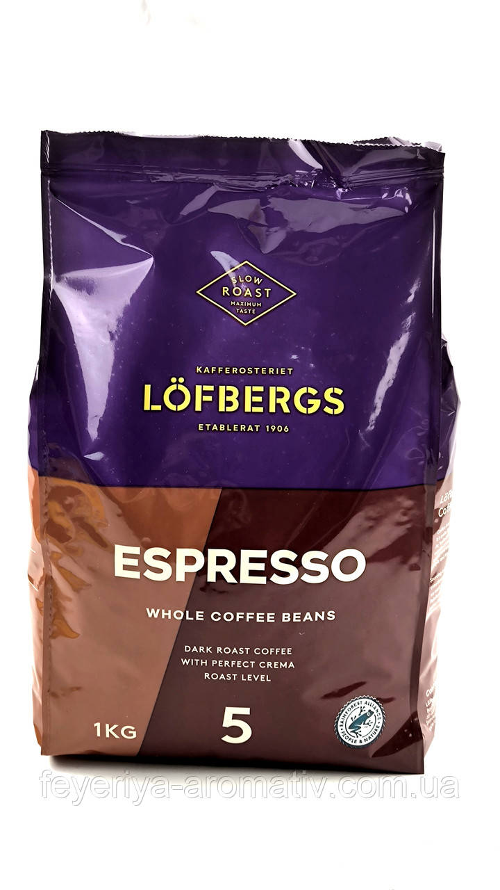 Кава у зернах Lofbergs Espresso 1 кг Швеція
