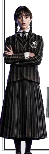 Шкільна форма Венсдей Уенсдей Аддамс 2 сезон жіноча, костюм Wednesday Addams для аніматорів і вечірок, розмір M L