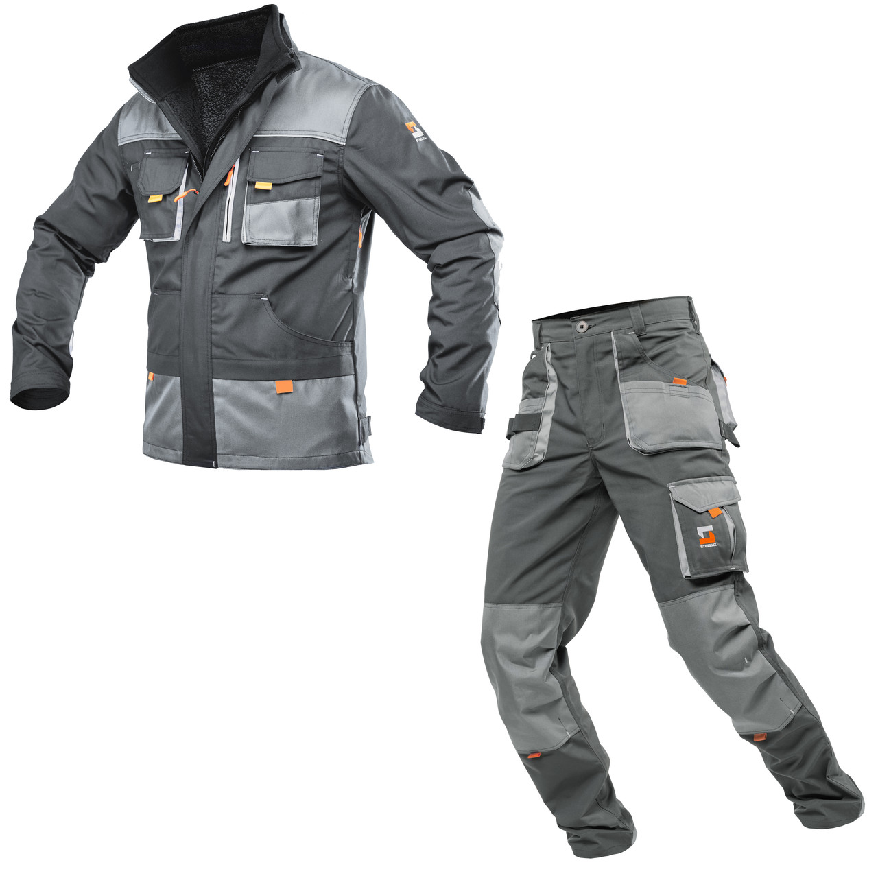 Костюм робочий зі знімною утепленою підкладкою SteelUZ 4S Grey (Куртка + Штани) зріст 176 см, фото 1
