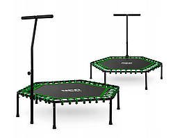 Батут для фітнесу NEOSPORT з ручкою для вправ Зеленый