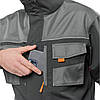 Костюм робочий зі знімною утепленою підкладкою SteelUZ 4S Grey (Куртка + Штани) зріст 176 см, фото 3