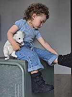 Дитячі утеплені підліткові ортопедичні демісезонні черевики на липучках 35 р, фото 5