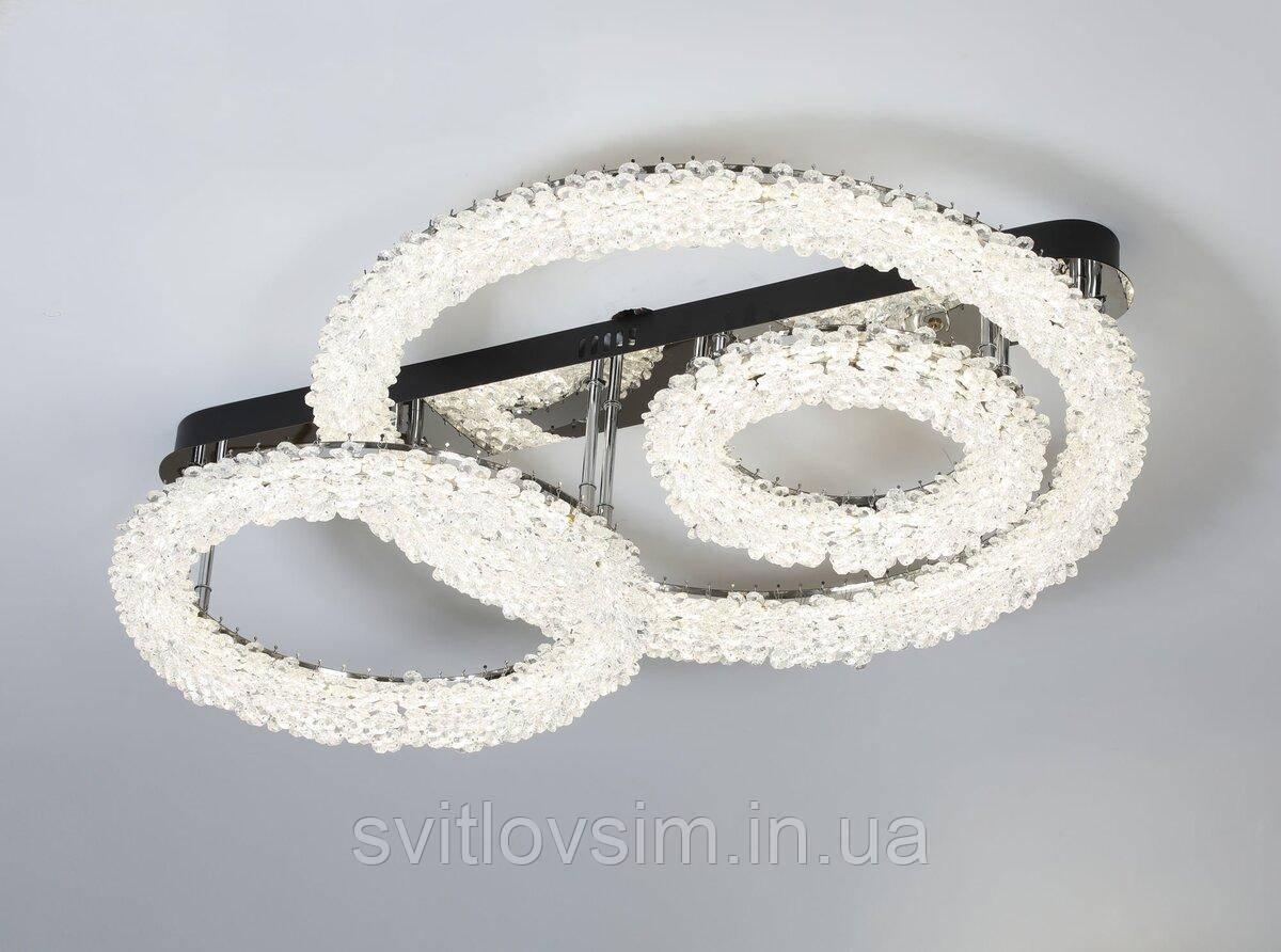 Люстра стельова світлодіодна VALESO 33047/800*600, хромовий, фото 1