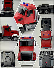 Радіокерований вантажівка-контейнеротяг із причепом 57 см, фото 3