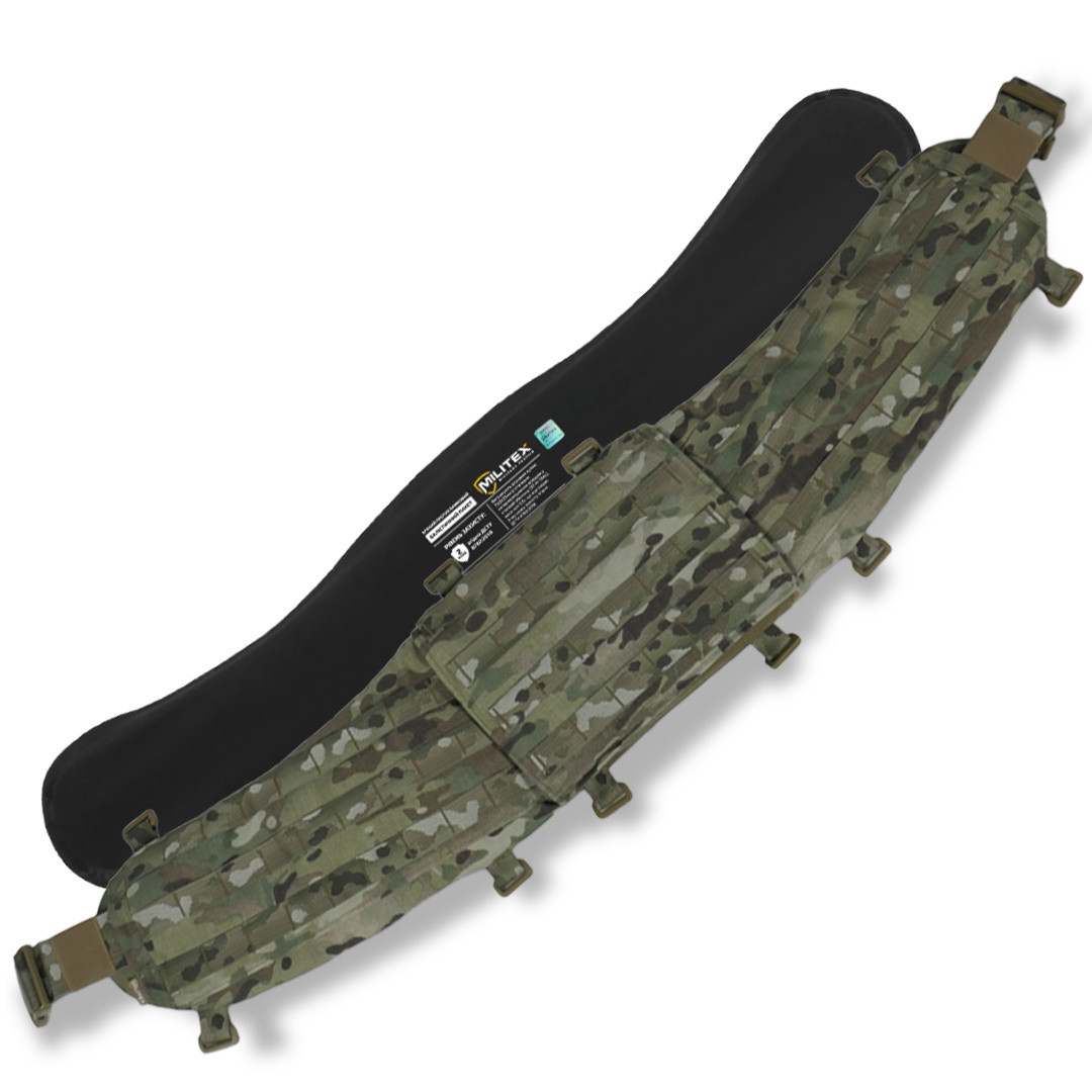 Пояс РПС Militex R-3 GEN.2 Мультикам з балістичним захистом 2 класу — L, фото 1